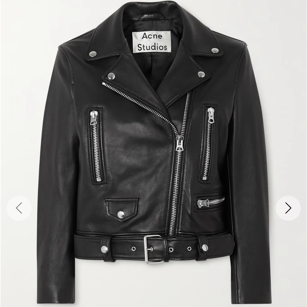 Acne Studios Biker Leather Jacket size EU38